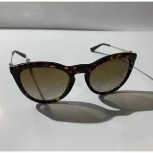 New Tory Burch Dark Tortoise & Brown Gradient Sunglasses